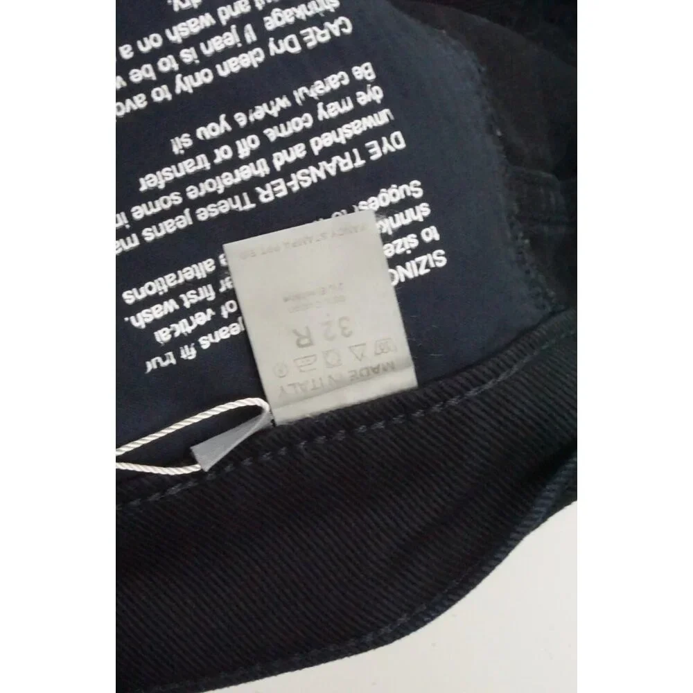Eidos Fancy Stampa Denim PPT Canvas Dark Wash Blue Jeans Sz 32 Brand New